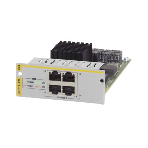 [ATSBX81XLEM/XT4] Módulo de expansión 4 x 1/10G RJ45 para SBx81XLEM…