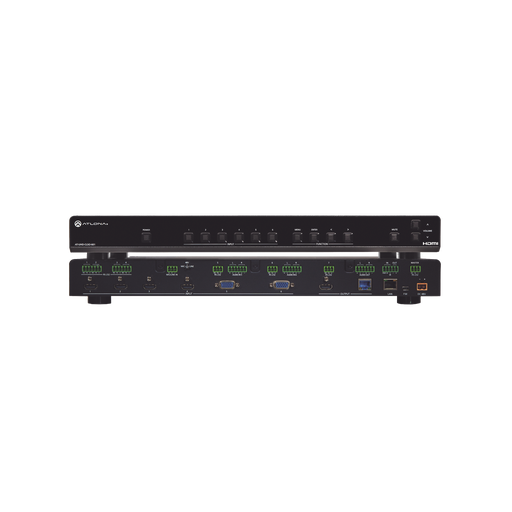 [ATUHDCLSO601] 4 HDMI ;  2 VGA INPUT ;  2 OUTPUT SWITCHER WITH SCALER ;  PO…
