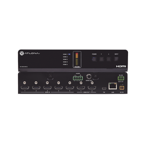[ATUHDSW52] ATLONA 5 X 2 HDMI SWITCHER …