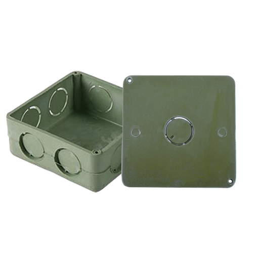 [ATUP100CYT] Caja Cuadrada y Tapa de 1 para instalaciones con tubería PV…