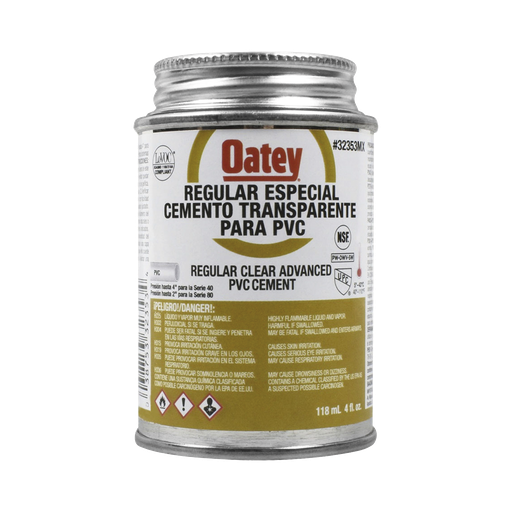 [ATUP4PE] Cemento Claro de 118 ml para Tubo Conduit PVC Pesado.…