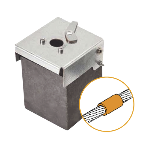 [ATW20/W20/LV] Molde de grafito vertical unión lineal de cable 2/0 AWG (pas…