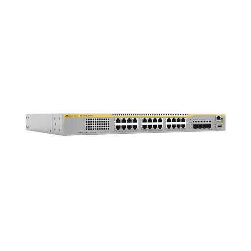 [ATX540L28XTM10] 10 Gigabit Layer 3 Stackable Switch, 24x 100M/1/2.5/5/10G, 4…