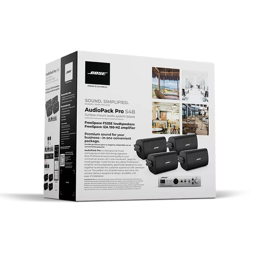 [AUDIOPACKPROS4] Kit de Audio Freespace | 4 Altavoces de Pared + Amplificador…