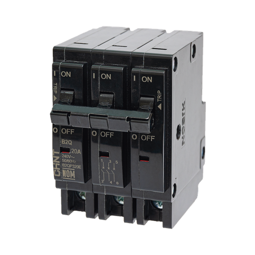 [B2QP340E] MCB - Interruptor Termomagnético Enchufable, Serie: B2Q, 3P,…