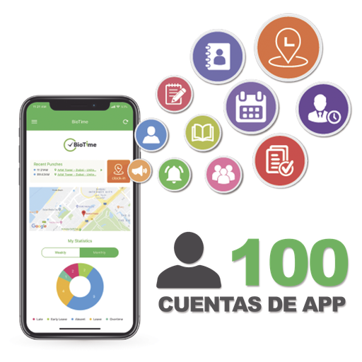 [BIOTIMEAPP100] Licencia para realizar checadas de asistencia desde Smartpho…