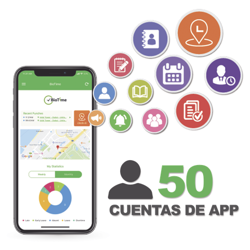[BIOTIMEAPP50] Licencia para realizar checadas de asistencia desde Smartpho…