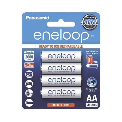 [BK3MCCE/4BT] Batería Recargable AA 1.2V ENELOOP / Ni-HM / Paquete de 4 Ba…