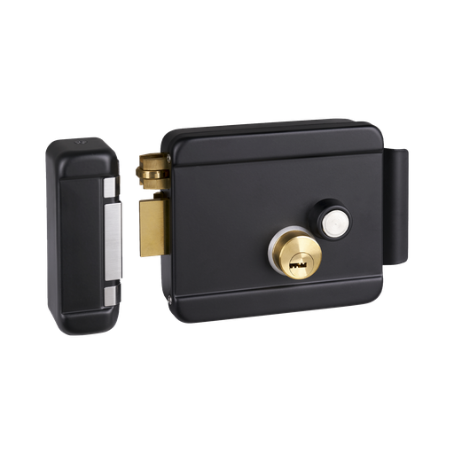 [BLACCESSRIMBL] Cerradura Eléctrica con Botón de Salida / Incluye Llave  / E…