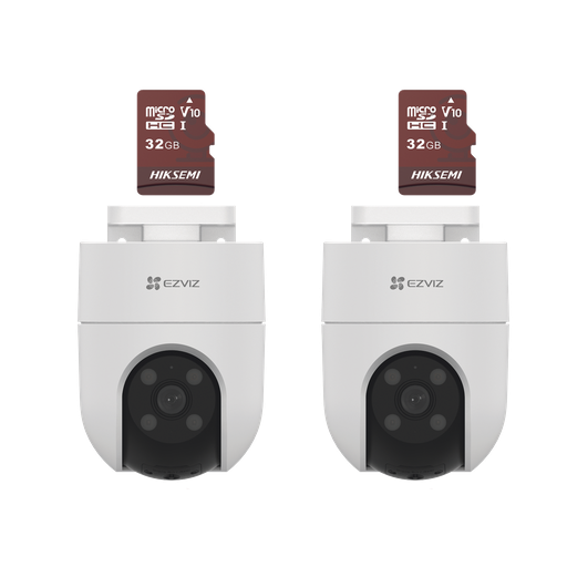 [CSH8C/KM2] Kit de Camaras WiFi, Incluye 2 Piezas CS-H8C y 2 Piezas HS-T…