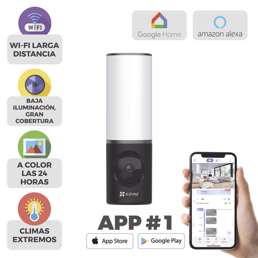 [CSLC3] Cámara IP 4 Megapíxel / Wi-Fi / Lampara Integrada / Audio de…