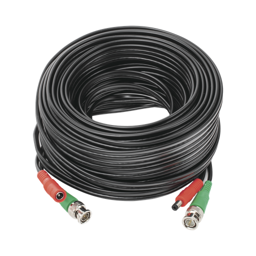 [DIY20MHD] Cable coaxial ( BNC RG59 ) + Alimentación / SIAMÉS / 20 Metr…