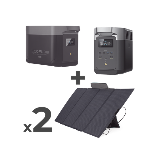 [DLT2MAXKITBPLUS] Kit de Estación de Energía Portátil 2048Wh + Batería Externa…