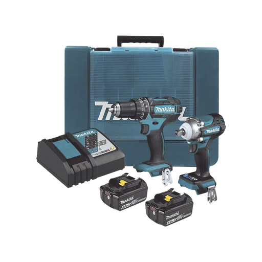 [DLX2500T] Kit de Rotomartillo Atornillador DHP482 + Atornillador de Im…