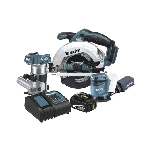 [DLX3165ST] Kit Inalámbrico De Carpintería, Sierra Circular + Router Ina…