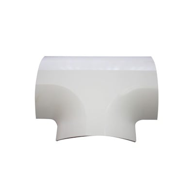 [DMC4FTT] Sección en T color blanco de PVC auto extinguible para canal…