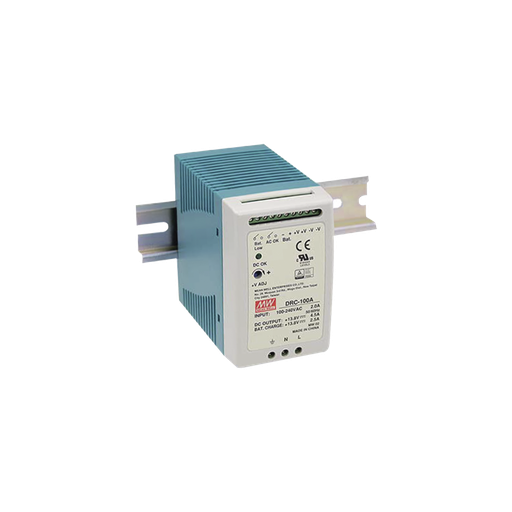 [DRC100A] Fuente de poder Riel Din 12V, 100W con Cargador de Batería…