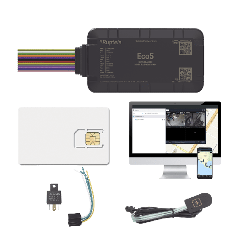 [ECO5KIT] KIT de Rastreo / Incluye RFID, GPS, Relay y Boton SOS...